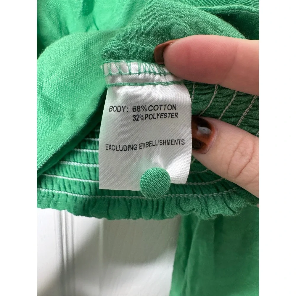 HELLO MOLLY NWT Agyness Kelly Green Crop Top Size‎ L - Picture 7 of 8